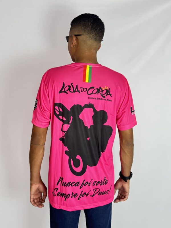 Camisa equipe motocando rosa