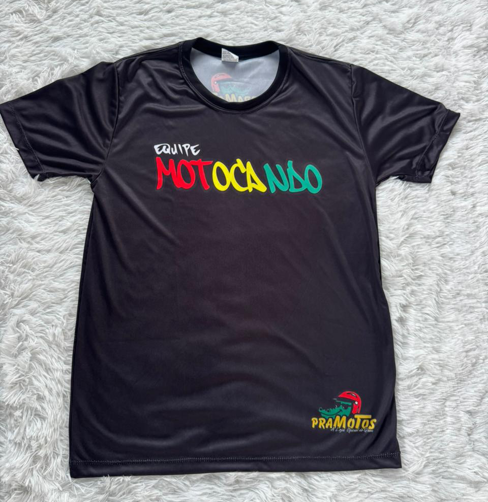 Camisa equipe motocando preta