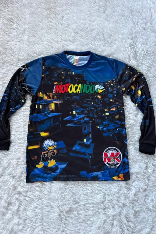 Camisa manga longa azul