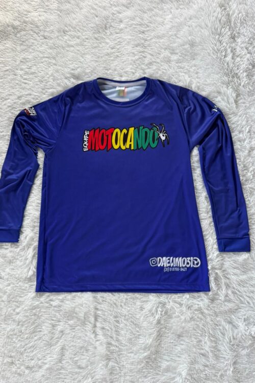 Camisa manga longa azul LFX