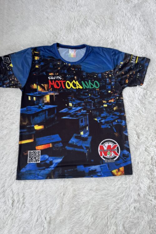 Camisa Equipe Motocando Azul