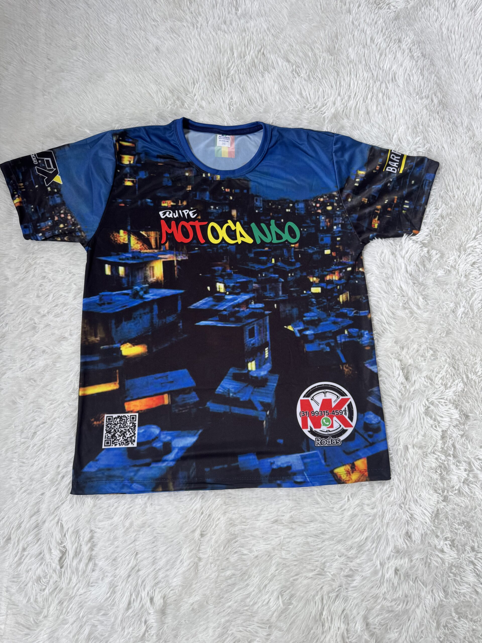 Camisa Equipe Motocando Azul