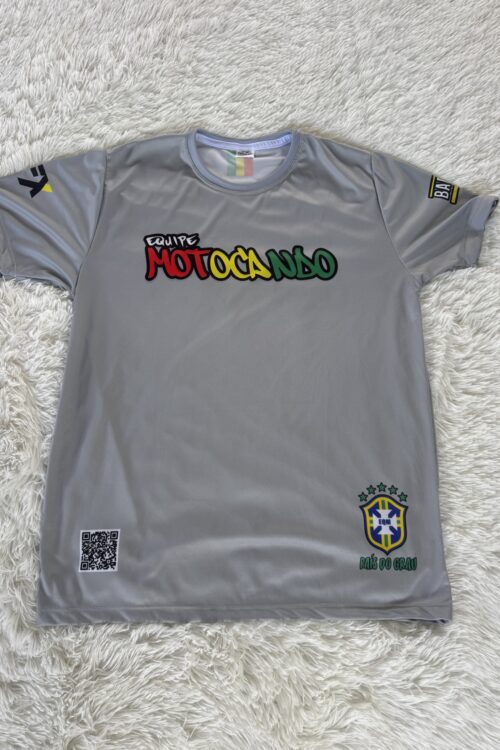 Camisa Equipe Motocando Cinza