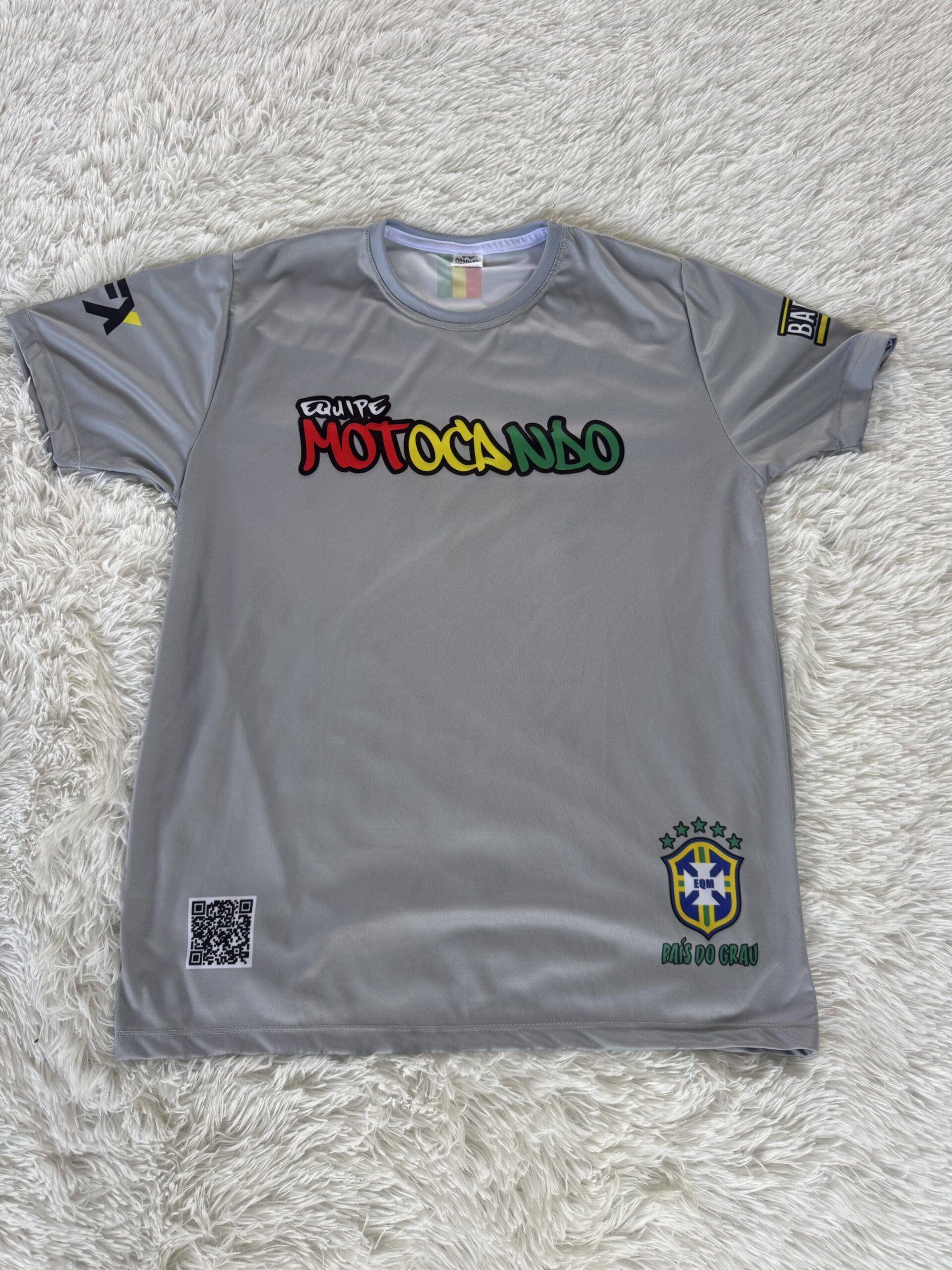 Camisa Equipe Motocando Cinza