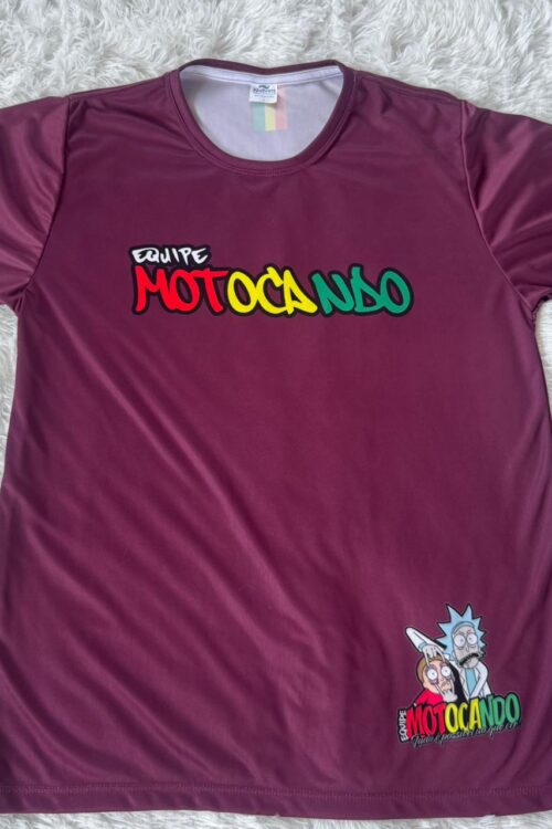 Camisa equipe motocando vinho
