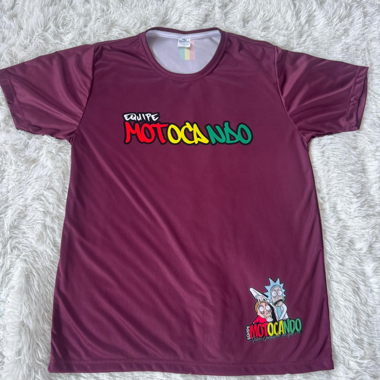 Camisa equipe motocando vinho