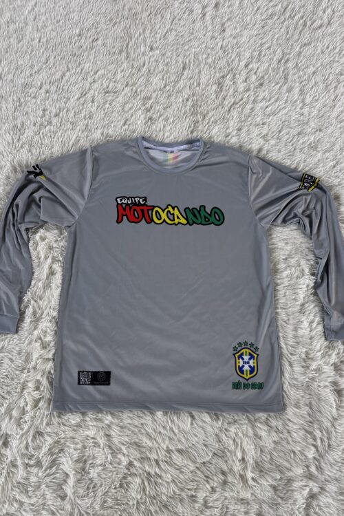 Camisa manga longa cinza