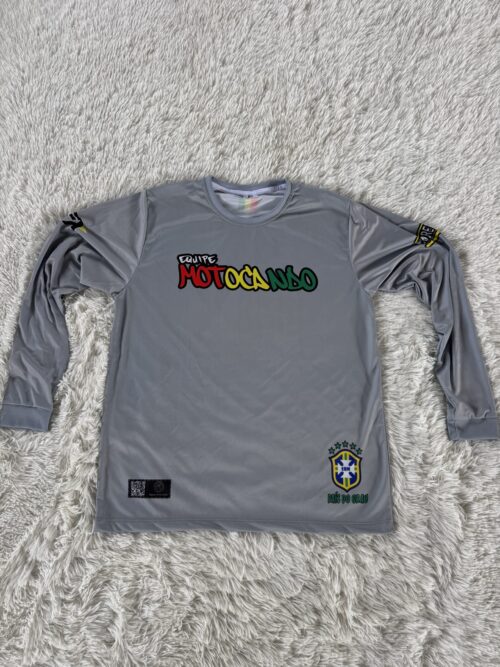 Camisa manga longa cinza