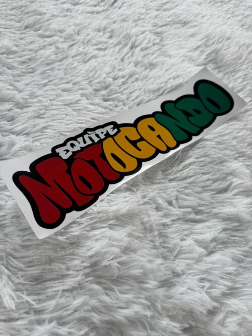 Adesivo Equipe Motocando grafite