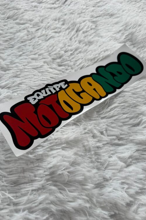 Adesivo Equipe Motocando grafite