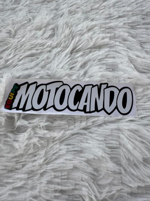 Adesivo Equipe Motocando branco