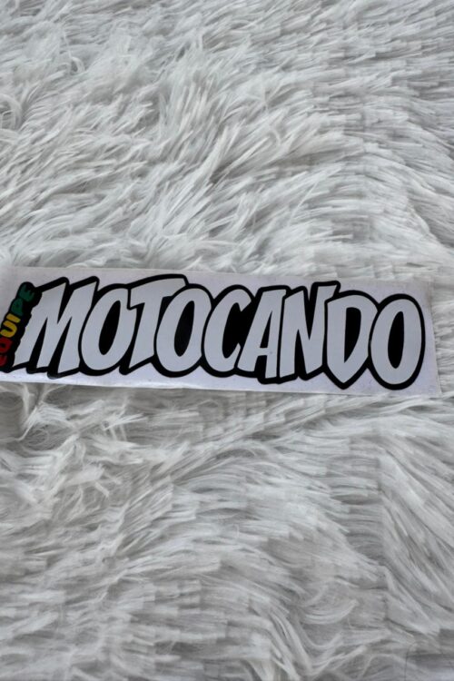 Adesivo Equipe Motocando branco