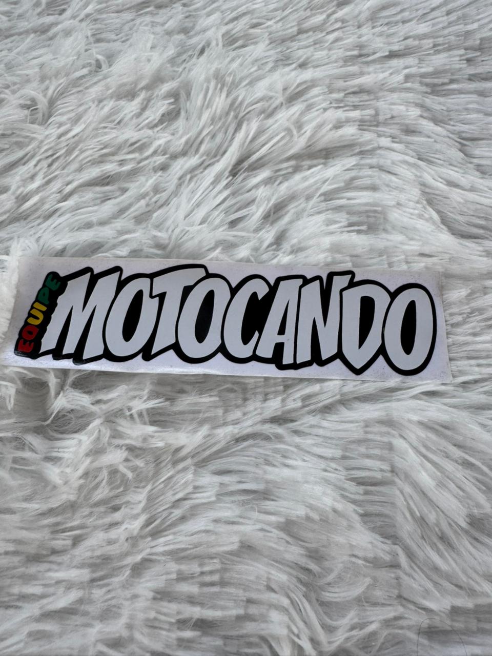 Adesivo Equipe Motocando branco
