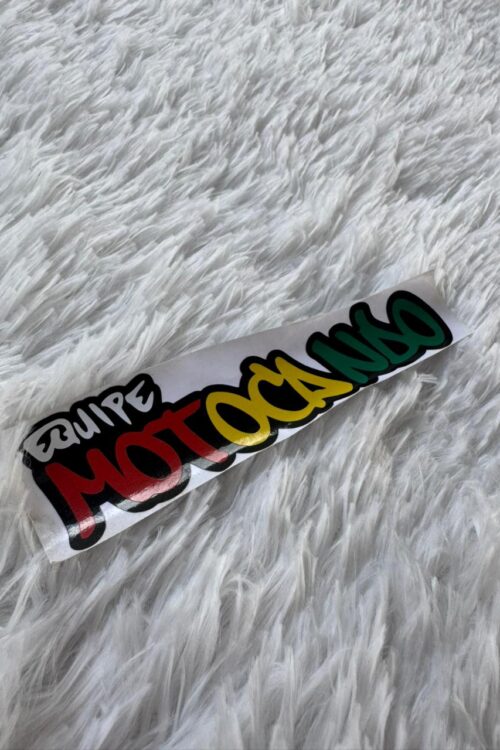 Adesivo Equipe Motocando grafite