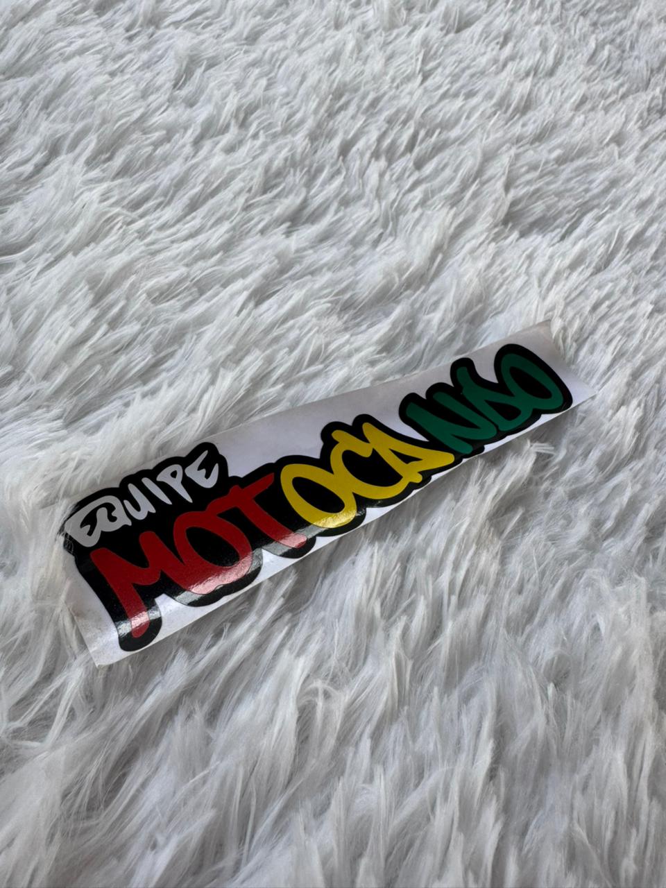 Adesivo Equipe Motocando grafite