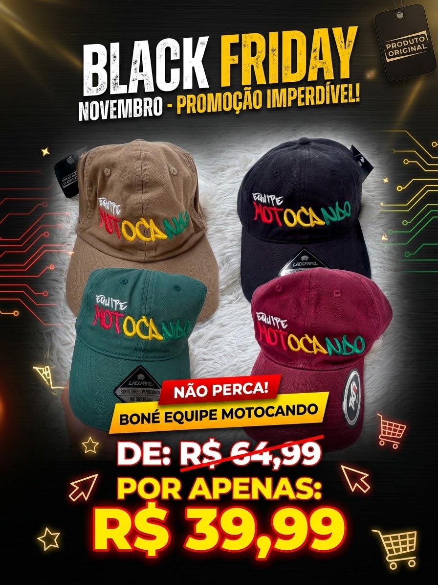 BONÉ EQUIPE MOTOCANDO
